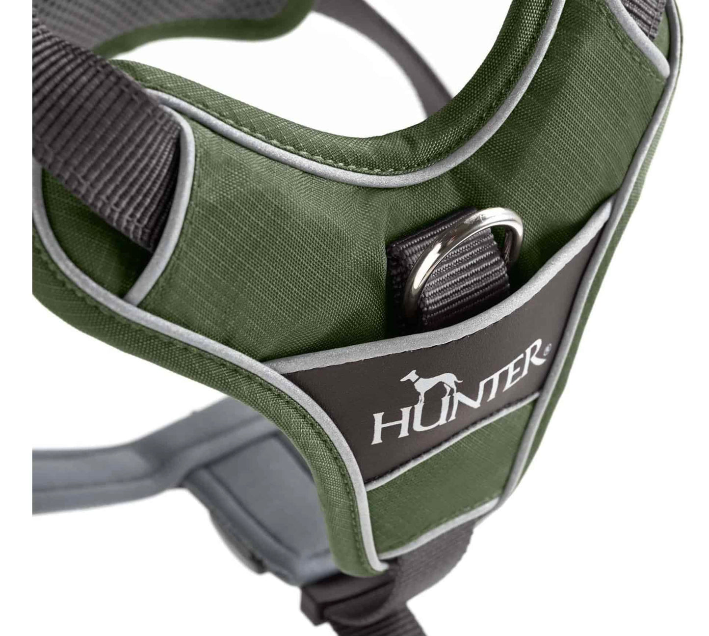 Hunter Hundegeschirr Divo Premium – Grün/Grau