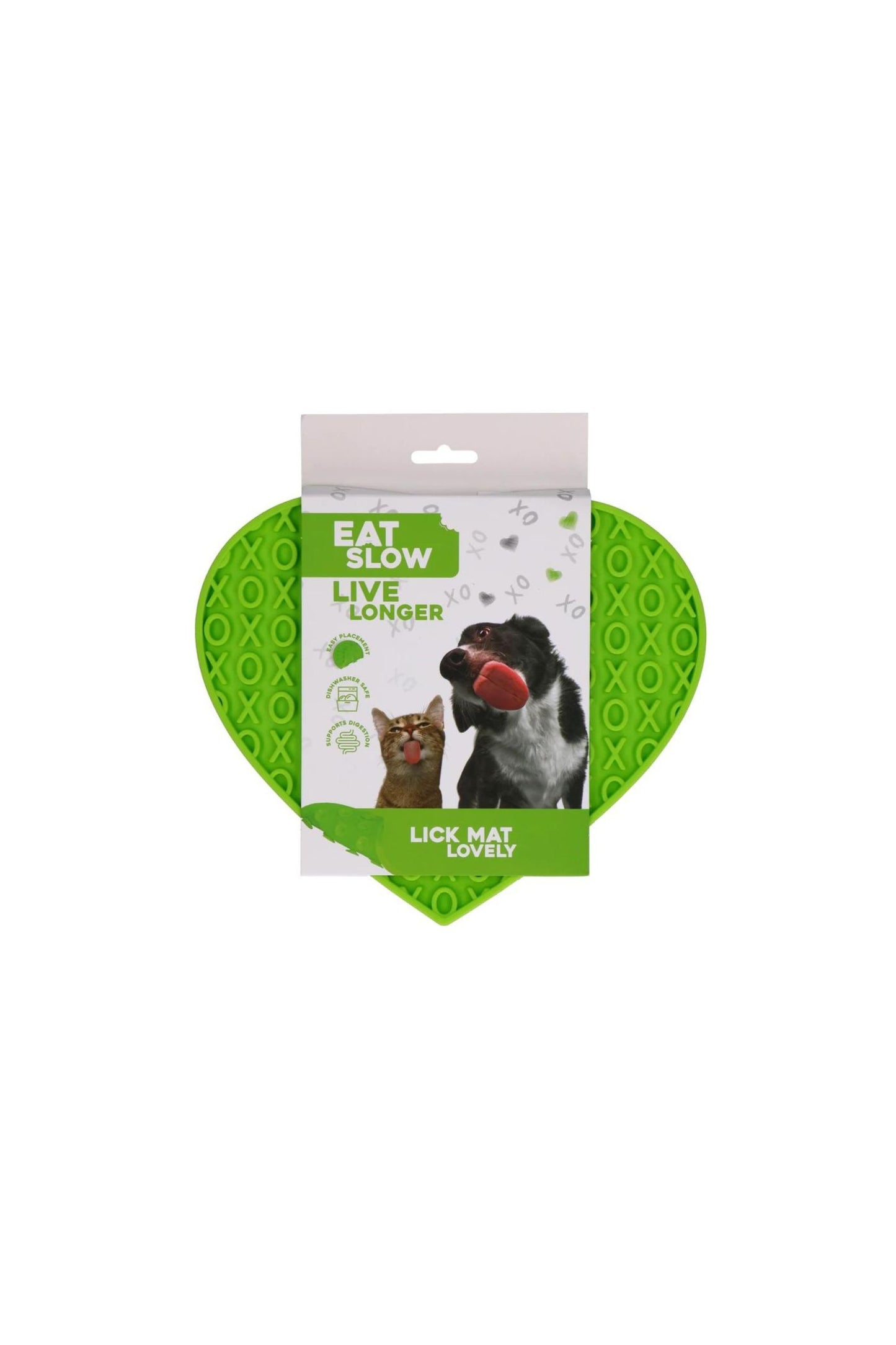 Eat Slow Live Longer Lick Mat Lovely Blauw