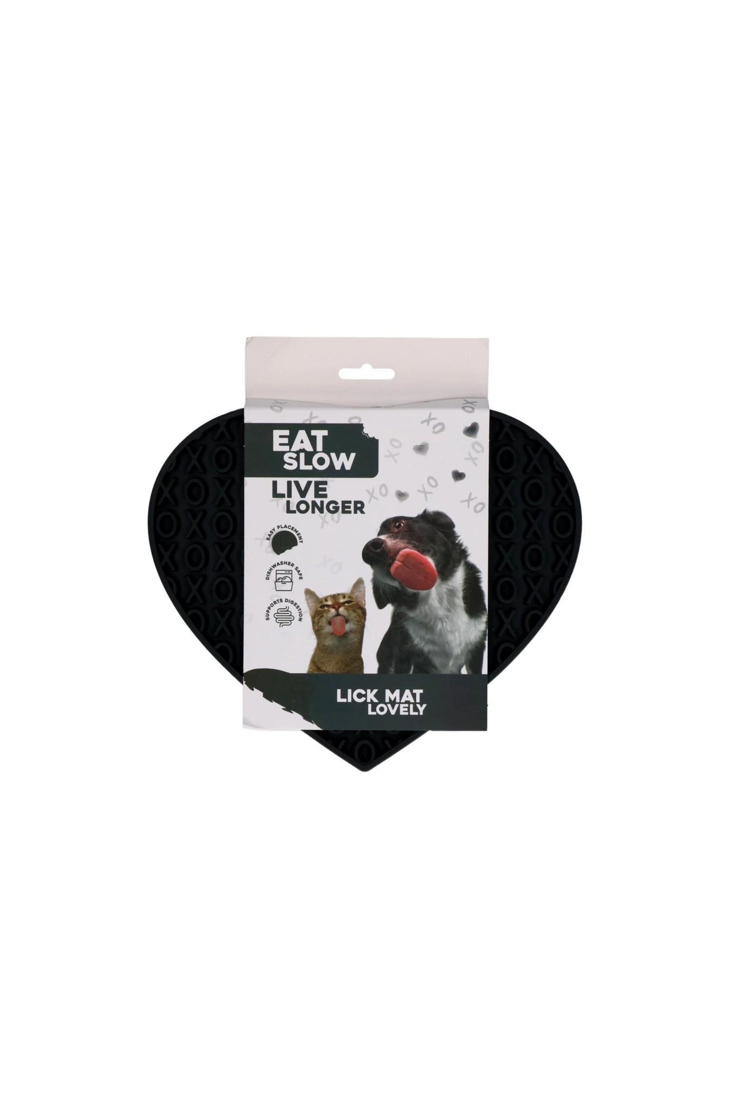 Eat Slow Live Longer Lick Mat Lovely Blauw