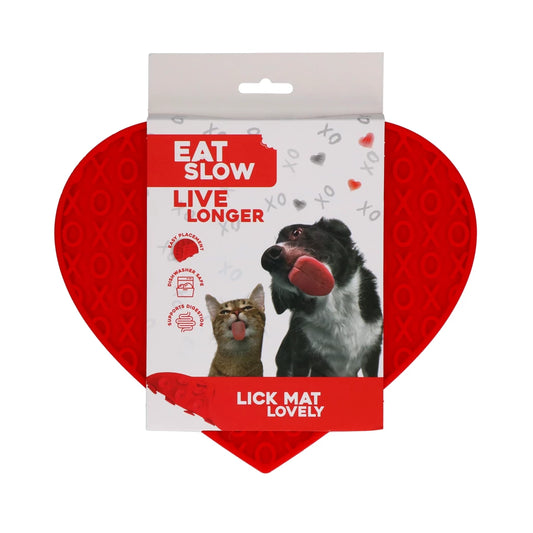 Eat Slow Live Longer Lick Matte Lovely Red