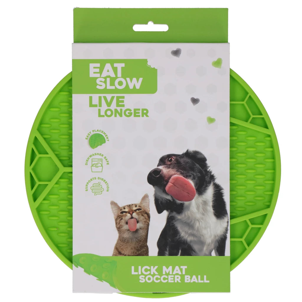 Eat Slow Live Longer Lik Mat Soccer Ball Groen