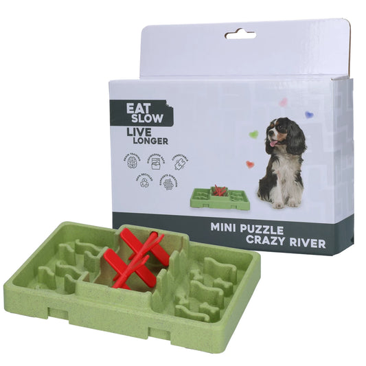 Eat Slow Live Longer Mini Dog Puzzle Crazy River