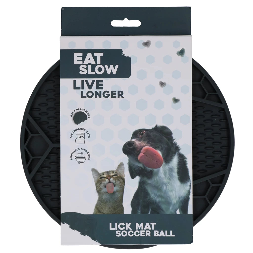 Eat Slow Live Longer Lick Mat Soccer Ball