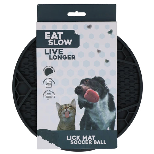 Eat Slow Live Longer Lick Mat Soccer Ball