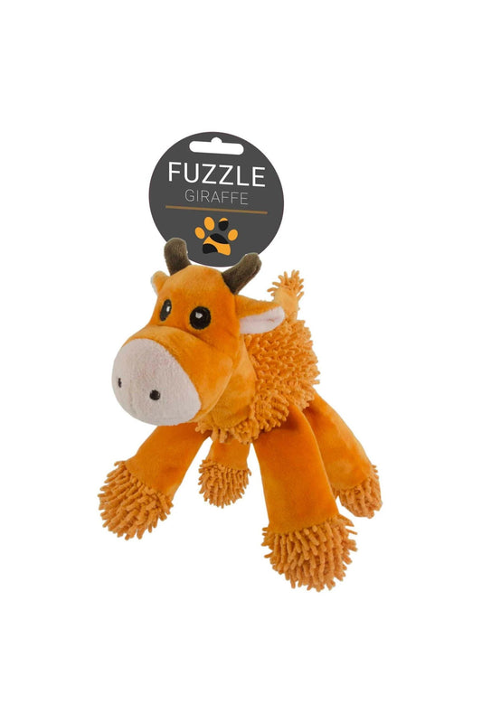 Fuzzle Giraffe with 5 squeakers - 100% recycled materiaal