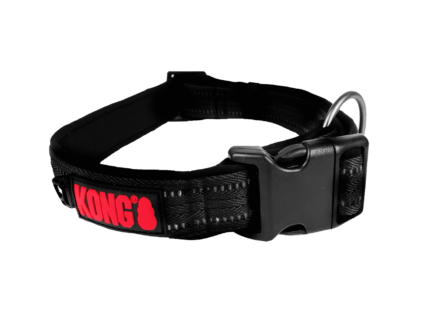 KONG Hundehalsband – Nylon – Schwarz