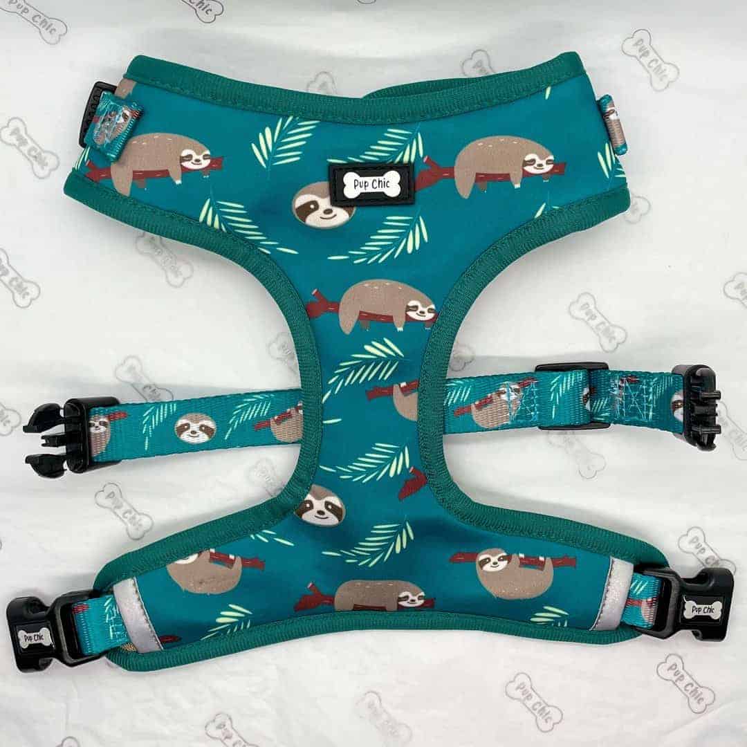 Pup Chic - Dog Harness - Trendy Sloth Adjustable