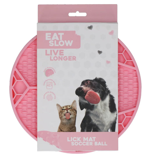 Eat Slow Live Longer Lik Mat Soccer Ball Roze